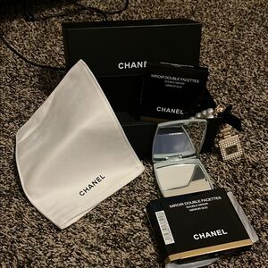 Chanel Mirror Duo (2) mirrors NWOT you will get a pink one and a gray ne